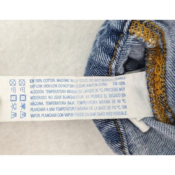 Forever 21 Women's Jeans Size 26 Light Wash High Rise Button-Fly Tapered - Picture 12 of 15